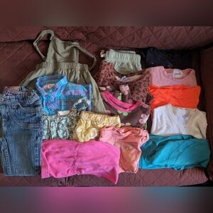 Girls 15 PC Assorted Clothing Bundle Sz 5 / 5T / XS